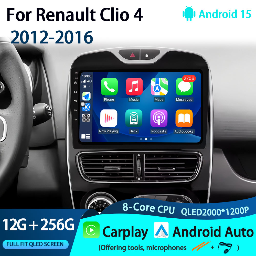 Car Accessories Online - For Renault Clio 4 2012-2016 Carplay