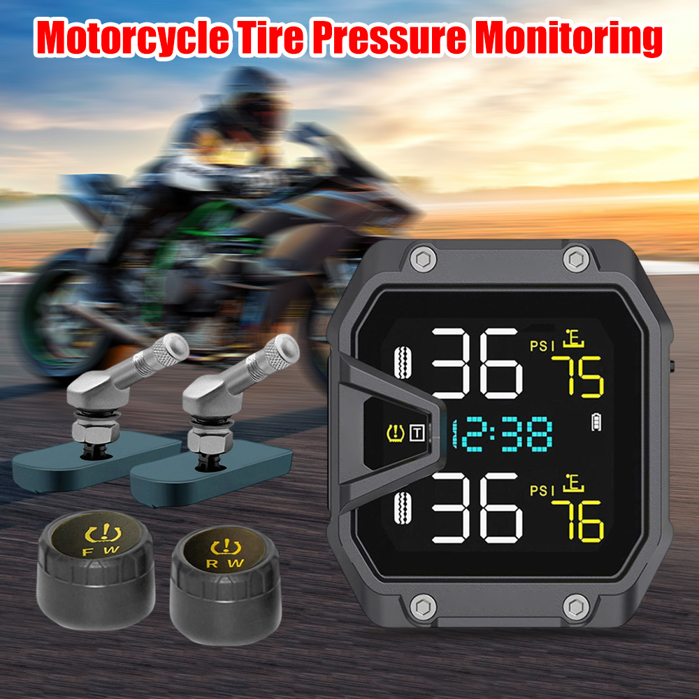 Tire Pressure Monitor - Motorcycle TPMS Tire Pressure Monitoring System