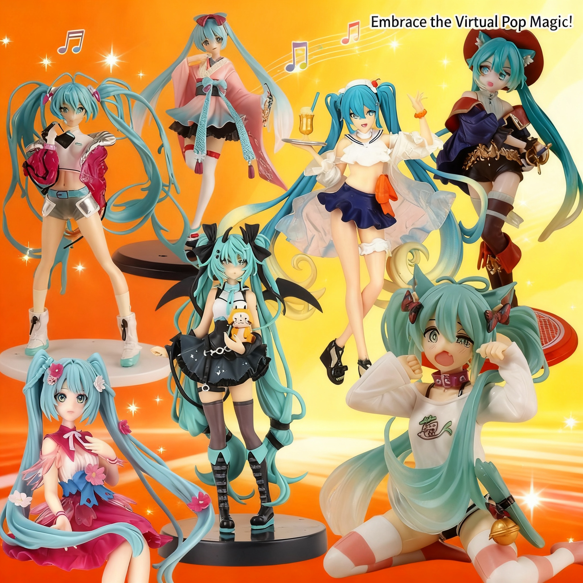 Car Accessories Girly - Hatsune Miku Anime Figure Cute Girl