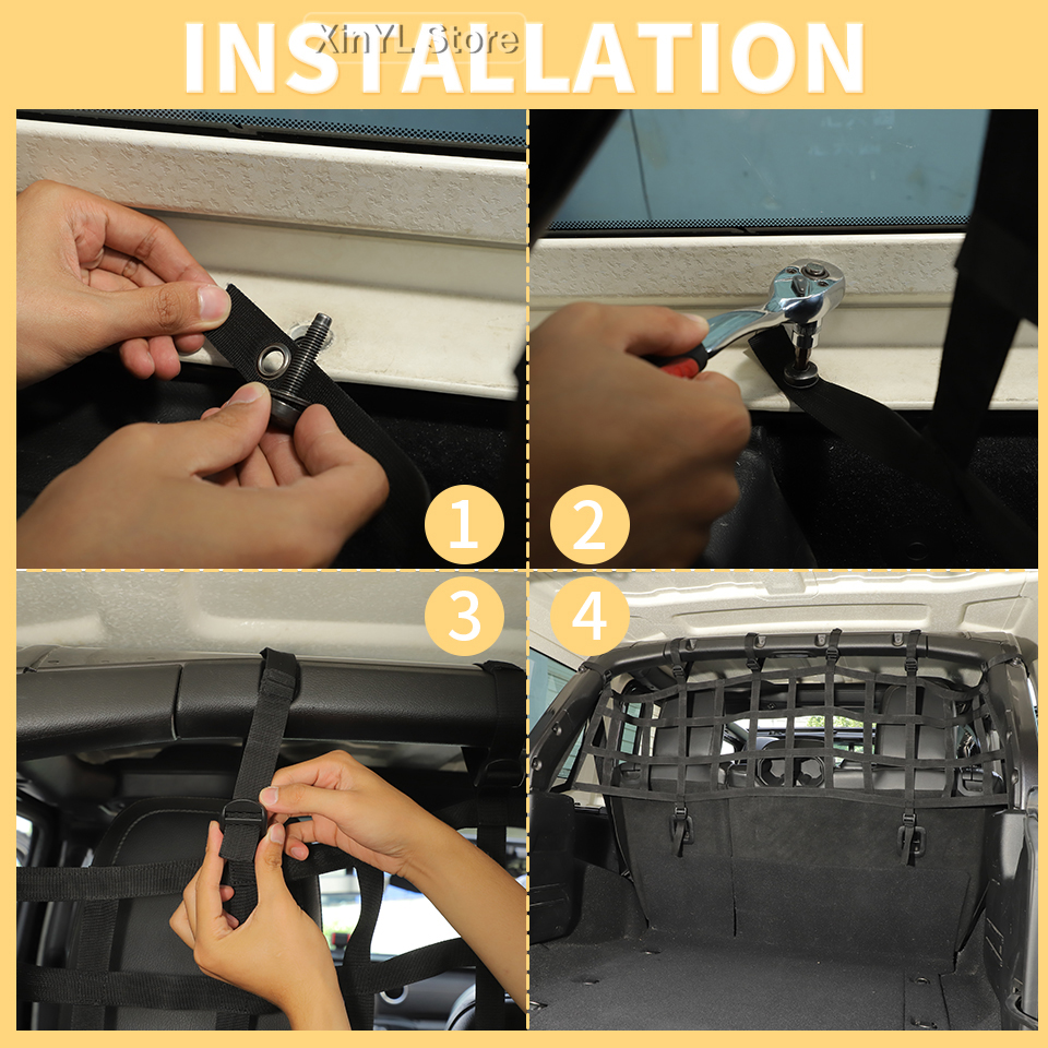 Car Rear Seat Trunk Isolation  - Car Cargo Net Trunk review and price