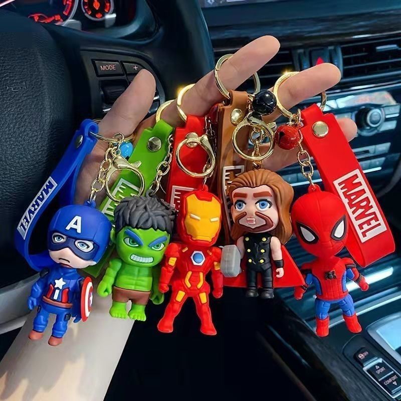 New Marvel Car Keychain Anime  - Car Accessories Girly review and price