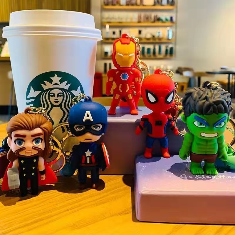 New Marvel Car Keychain Anime  - Car Accessories Girly review and price