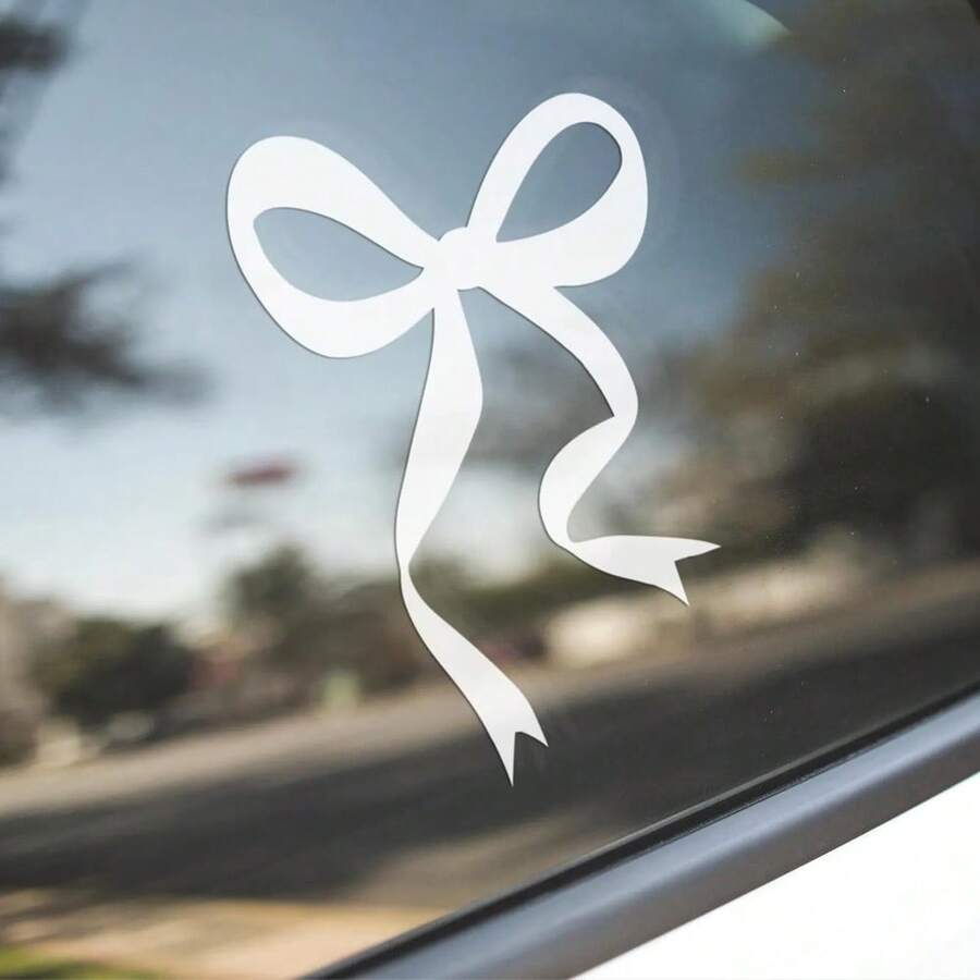1 Pc Bow Car Decal, Vinyl Girl - Car Accessories Girly review and price