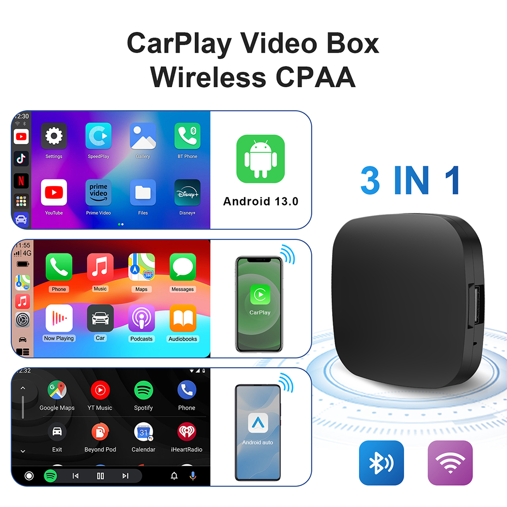 New 3 in 1 Wireless Carplay&An - Car Accessories Youtube review and price