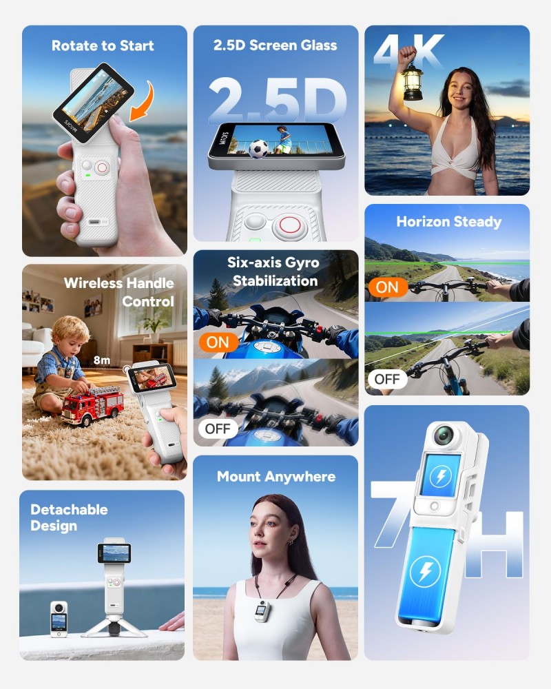 SJCAM New White C400 Pocket Ha - Car Accessories Online review and price