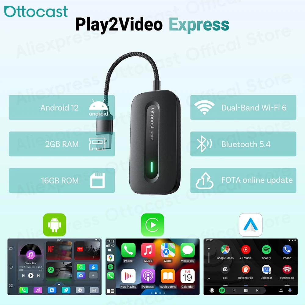 OTTOCAST Play2Video Express Wi - Car Accessories Youtube review and price