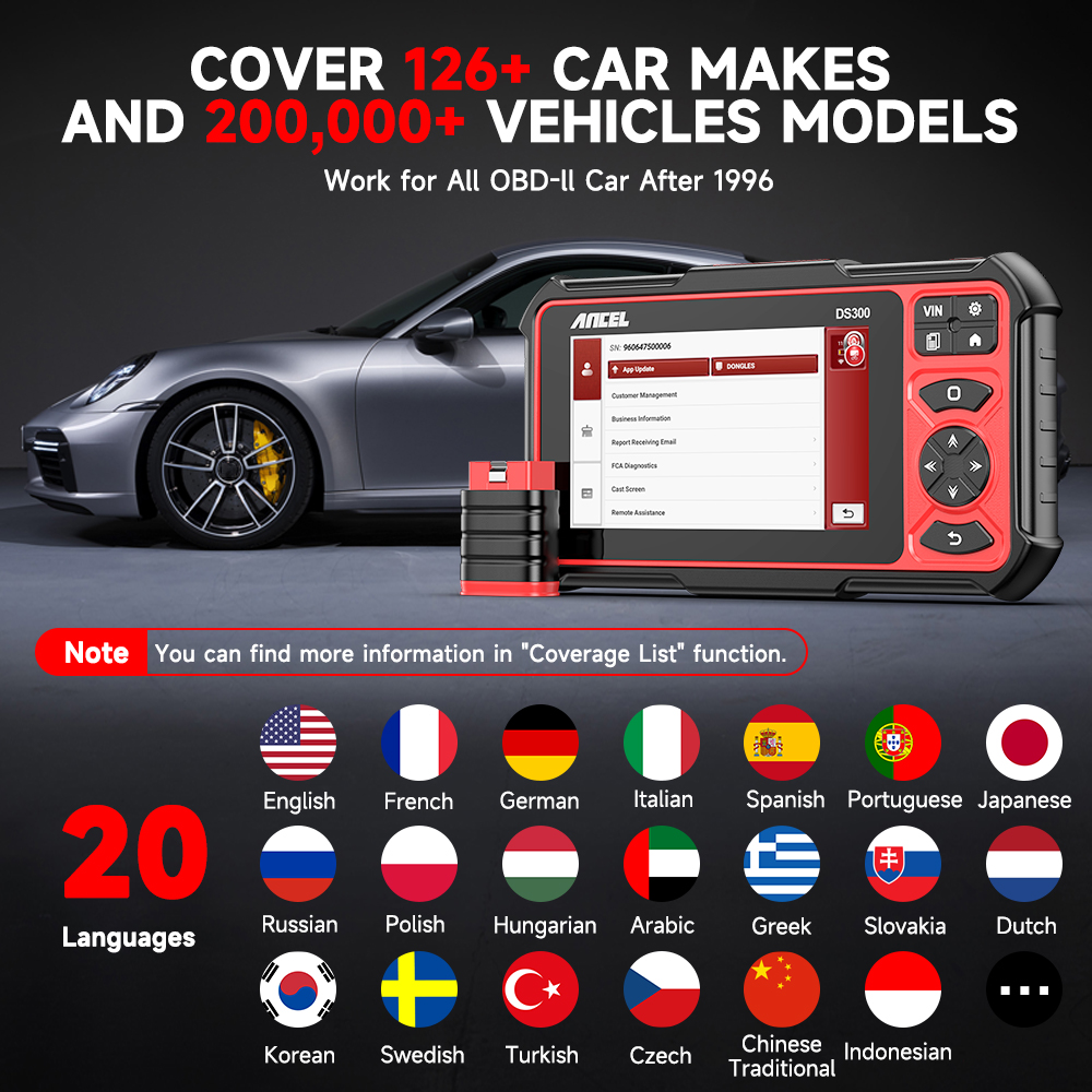 Ancel DS300 Professional Car D - Obd2 Scanner review and price