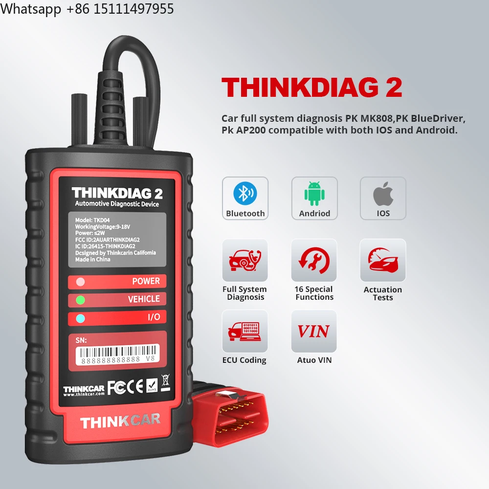 New Version THINKDIAG 2 ALL So - Obd2 Scanner review and price