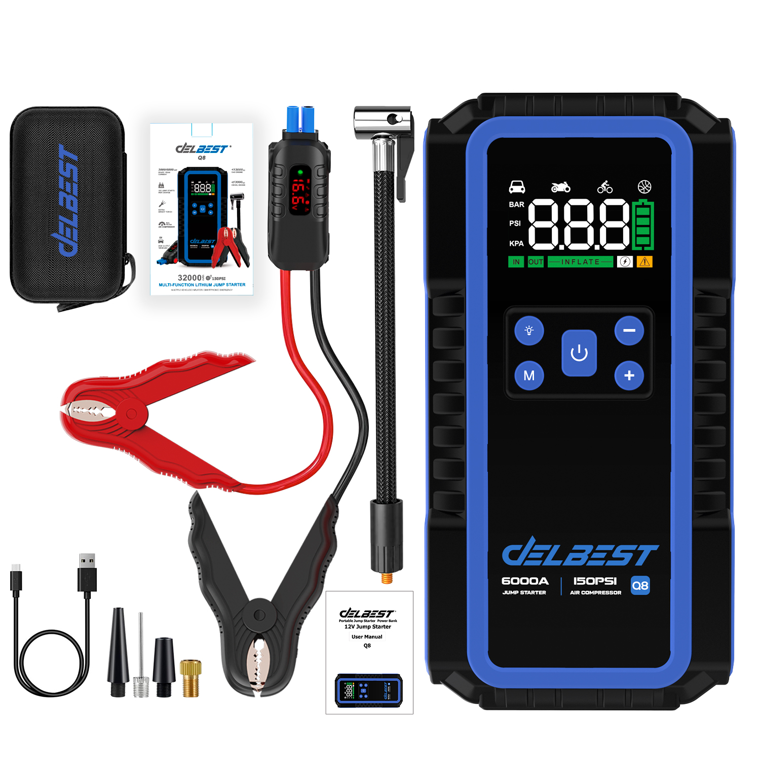 All-in-One 12V 32000mAh 6000A  - Tire Pressure Monitor review and price