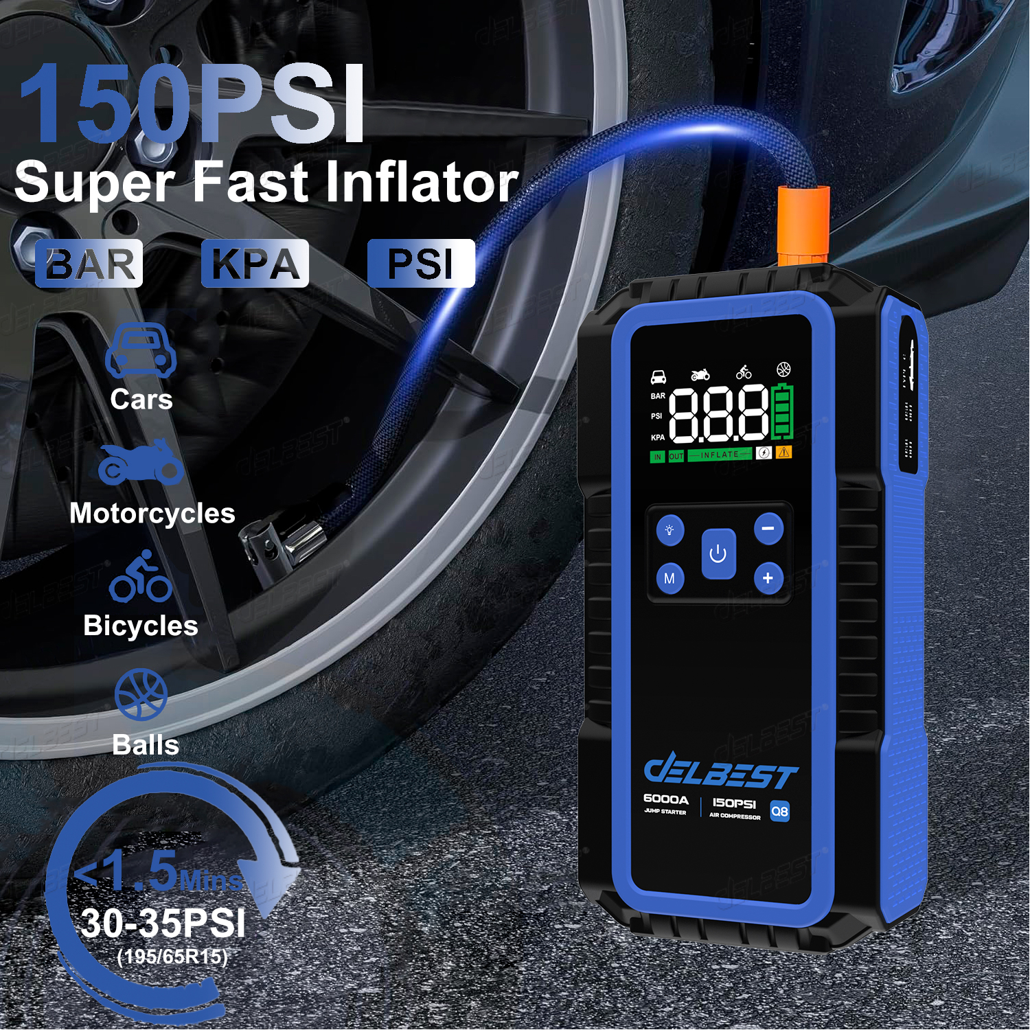 All-in-One 12V 32000mAh 6000A  - Tire Pressure Monitor review and price