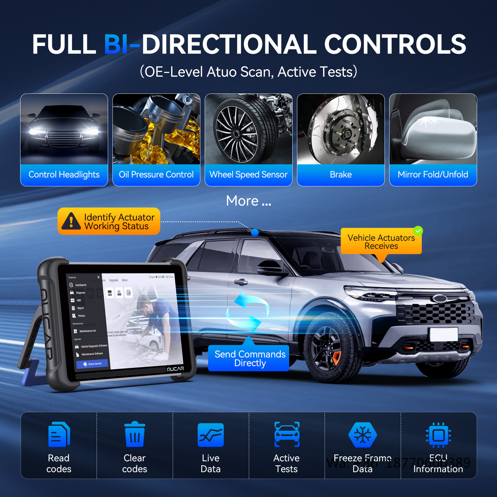 MUCAR 892BT AI Intelligent Dia - Obd2 Scanner review and price