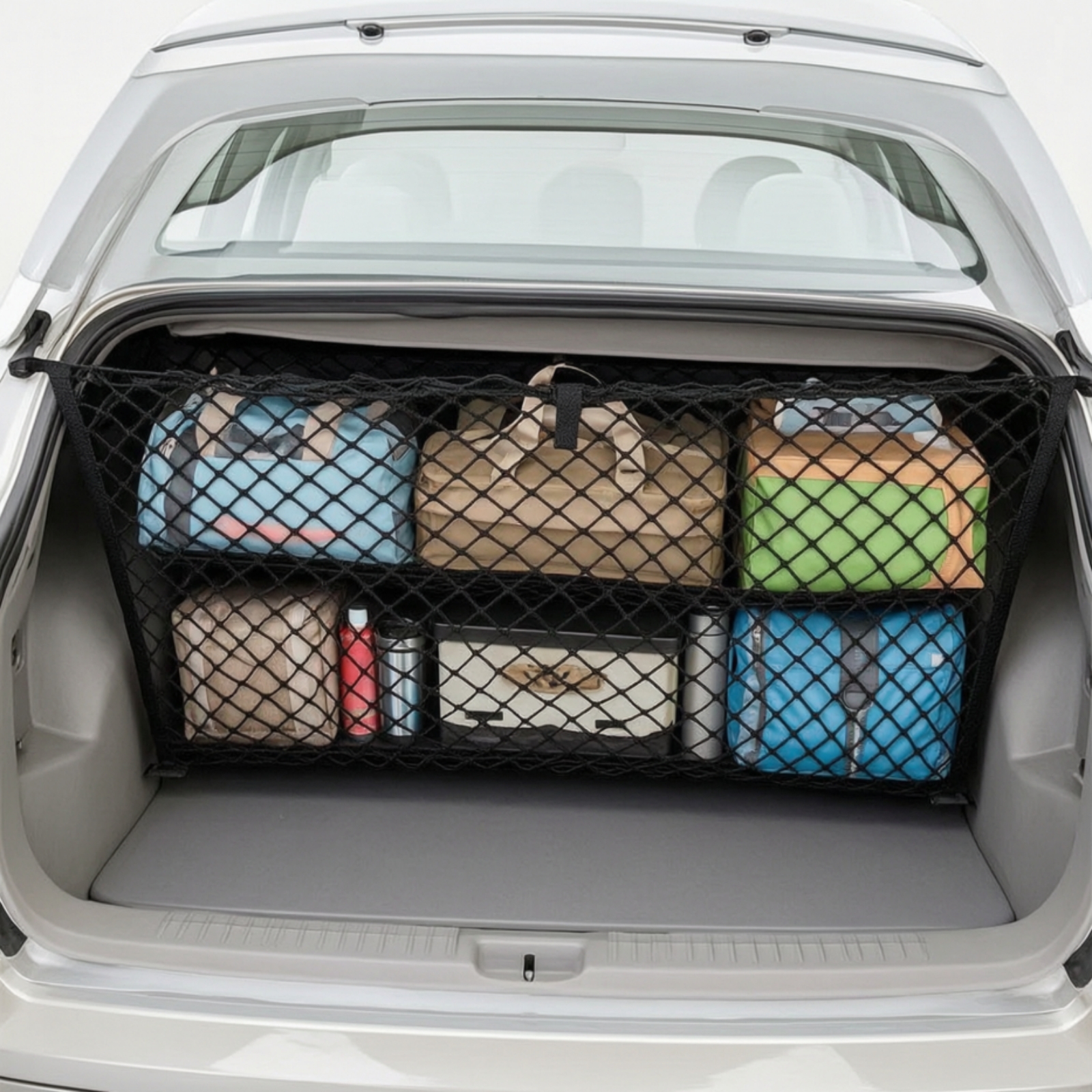 Double-Layer Cargo Net Elastic - Car Cargo Net Trunk review and price